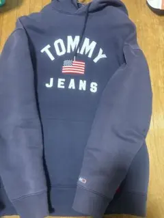 TOMMY JEANS ネイビー フード付きパーカー