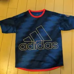 adidas スポーツTシャツ 青/黒/赤