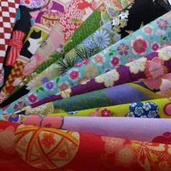 24✕15cmサイズ和柄生地ハギレ12枚セット（289）