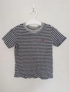Polo Ralph Lauren 2wayストライプ Tシャツ（赤ロゴ）