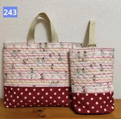＊243＊ハンドメイド♪ レッスンバッグ&シューズケース