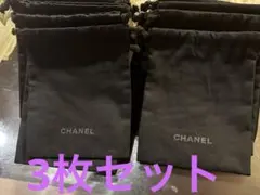 CHANEL ブラックポーチ 3枚セット