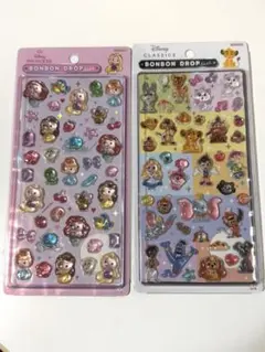 【正規品】ディズニー 第二弾 ボンボンドロップシール 2シートセット