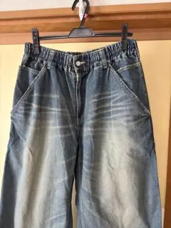 clesste デニムパンツ VINTAGE DYED SELVEDGE DENIM WORKER PANTS (VINTAGE BLACK)