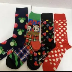 ハッピー ソックス ギフト セット 4足入り 新品 箱なし発送 ディズニー