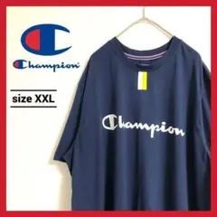 90s 古着 チャンピオン Tシャツ オーバーサイズ 刺繍ロゴ 2XL
