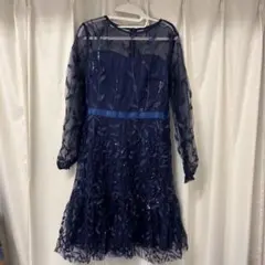 JJ's House ネイビー刺繍パーティードレス