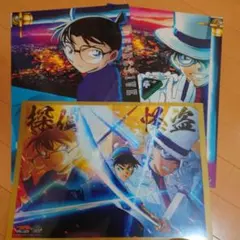 名探偵コナン　くら寿司　100万ドルの五稜星　クリアポスター ３枚