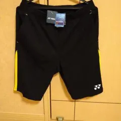 YONEX バドミントンユニ ハーフパンツ ブラック/イエロー