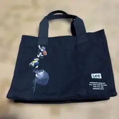 Lee ブラック トートバッグ キャラクター付き