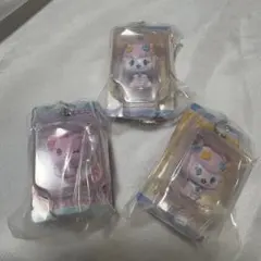 ジュエルペットパッケージミニチュアチャーム　ガチャガチャ3点セット
