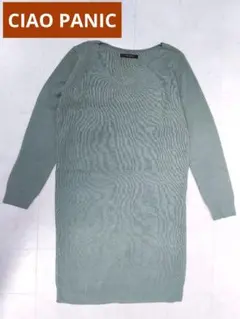 CIAO PANIC　ニットワンピース　M　オリーブグリーン　アクリル素材