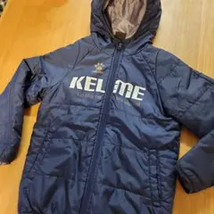 130サイズ KELME フード付きネイビー中綿コート