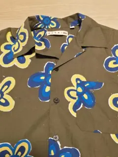 MARNI UNIQLO 花柄 半袖シャツ アロハシャツ.緑.サイズS.ユニクロのサムネイル