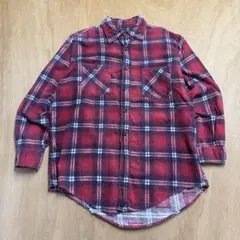 JCPenney チェック ネルシャツ 赤×黒 ヴィンテージ Mのサムネイル