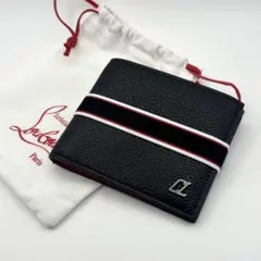 【新品】クリスチャンルブタン FAV カードホルダー 二つ折り財布 黒のサムネイル