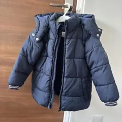 GAP ネイビー フード付き ダウンコート　100cm