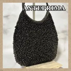 美品❣️アンテプリマ＊ハンドバッグ＊ブラックゴールド✨