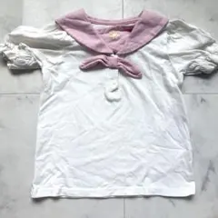 cottoli ラプンツェル　セーラー襟リボン付きTシャツ 110