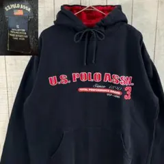 U.S.POLO ASSN. パーカー ネイビー Sサイズ 裏起毛