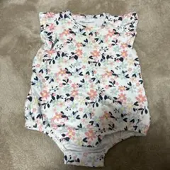 ベビザラス 花柄ロンパース 70