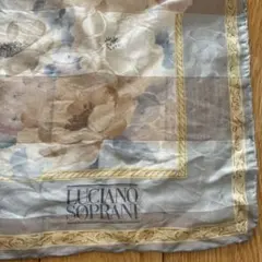 LUCIANO SOPRANI 花柄スカーフ 約80cm