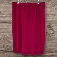 美色 マゼンタピンク ストレッチスカート 3X 大きいサイズ 4L 5L 伸縮性