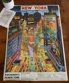 NEW YORK TIMES SQUARE ポスターと植物ガイド