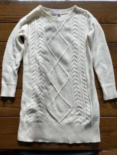 GAP KIDS ケーブルニットセーター L アイボリー