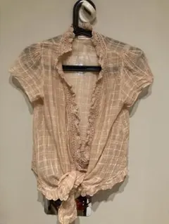 ピンク　カーディガン　柔らかな気持ちの良い生地