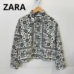 W139 ZARA モノクロ 総柄シャツ