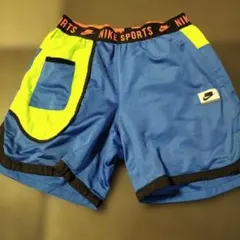 Nike メッシュショートパンツ 青/黄