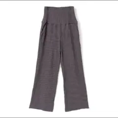 マタニティパンツ リブパンツ Mサイズ チャコール