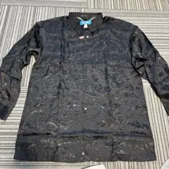 MCBELL 黒 花柄 長袖シャツ　ドレスシャツ　 L