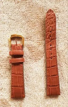 SEIKO DEL5BB18 純正革ベルト クロコダイル 茶