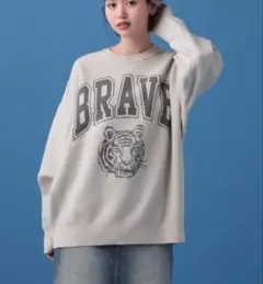 PBLIM タイガー ニット ベージュ