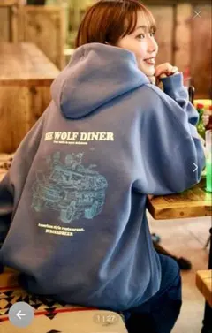 SHE WOLF DINER グレー パーカー Lサイズ