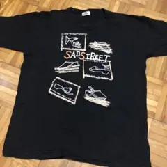 SABSTREET 黒 Tシャツ 半袖