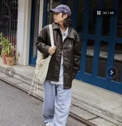 「完売品」ダークブラウン レザージャケット