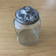 濱乙女【味付け海苔】の古いガラス瓶◇駄菓子瓶◇古ガラス◇レトロ
