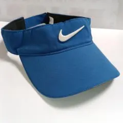 나이키 선 바이저 블루 자수 로고