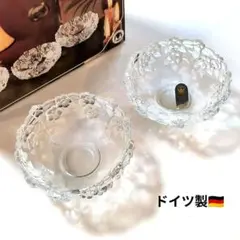 ドイツ製 ✦ 美しすぎるお花のクリスタルガラス ✦ デザートボウル6個セット