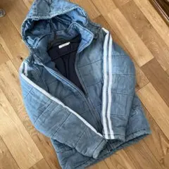 ツーライン　デニム調ジャケット　アウター