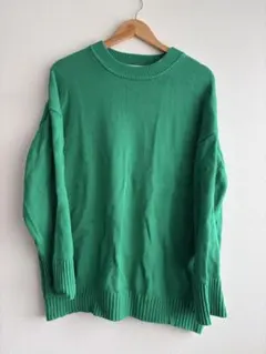 JEANASIS 長袖ニット グリーン