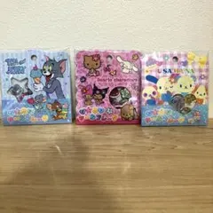 おはじきフレークシール　サンリオ　日焼けキティウサハナ　トムジェリ　3つセット