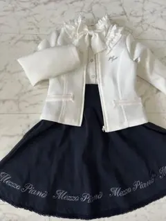 Mezzo Piano フリルジャケット＆スカートセット