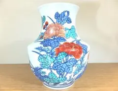 真作保証 12代 今泉今右衛門 錦菊絵花瓶 人間国宝 (井上萬二) 佐賀県 真作保証 12代 今泉今右衛門 錦菊絵花瓶 人間国宝 (井上萬二) 佐賀県