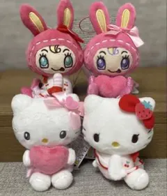 メゾピアノ×ハローキティ マスコット 全4種コンプリートセット ベリエ ナルミヤ