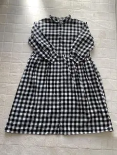 ♡Samansa Mos2♡黒ギンガムチェックワンピース