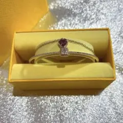 スワロフスキー　Swarovski 二連ブレスレット